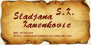 Slađana Kamenković vizit kartica